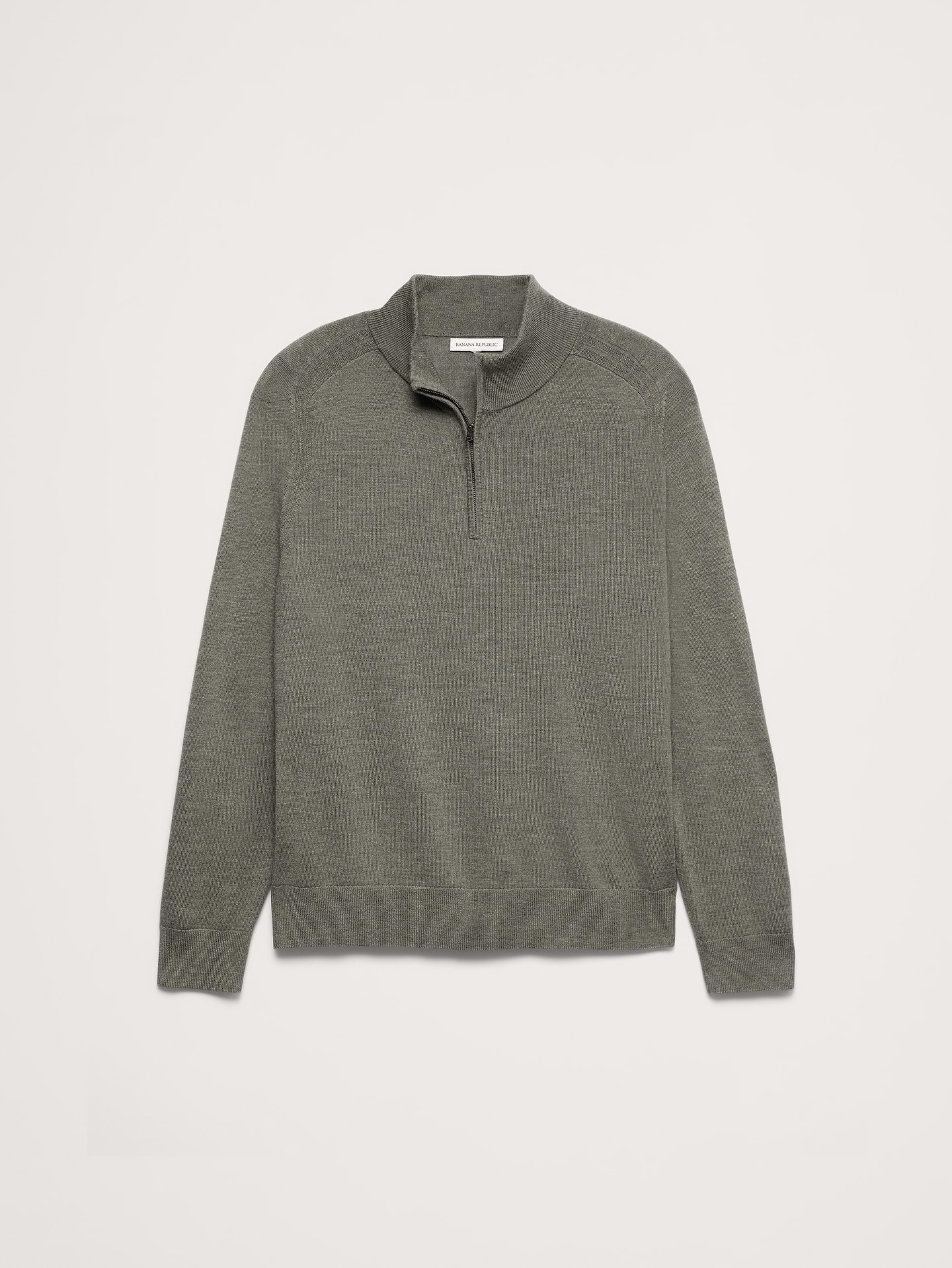 Image 5 of 8, Merino Half-Zip Sweater