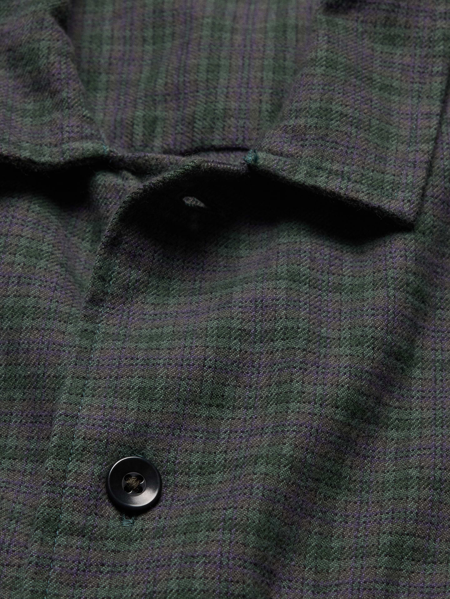 Image 5 of 8, Relaxed-Fit Textured Flannel Shirt