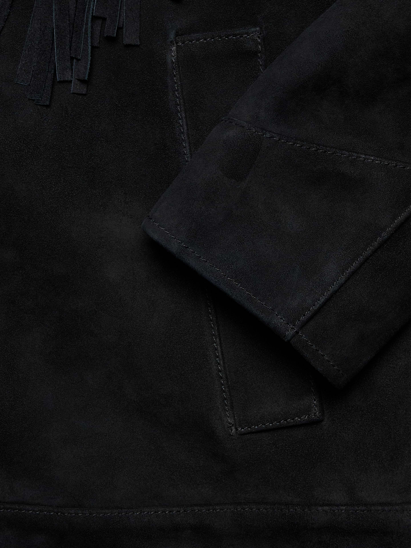 Image 6 de 6, Veste western en suède à franges