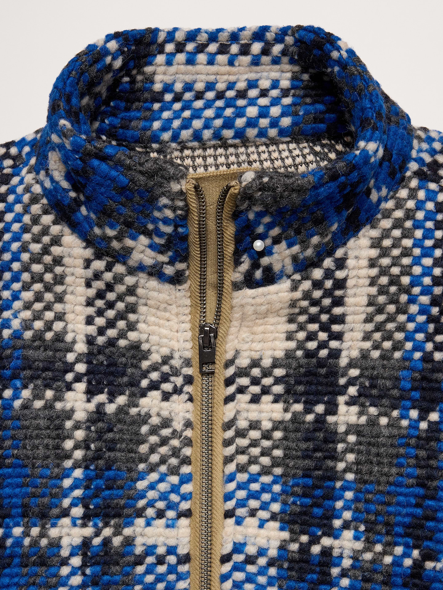 Image 6 of 8, Brushed Plaid Track Jacket