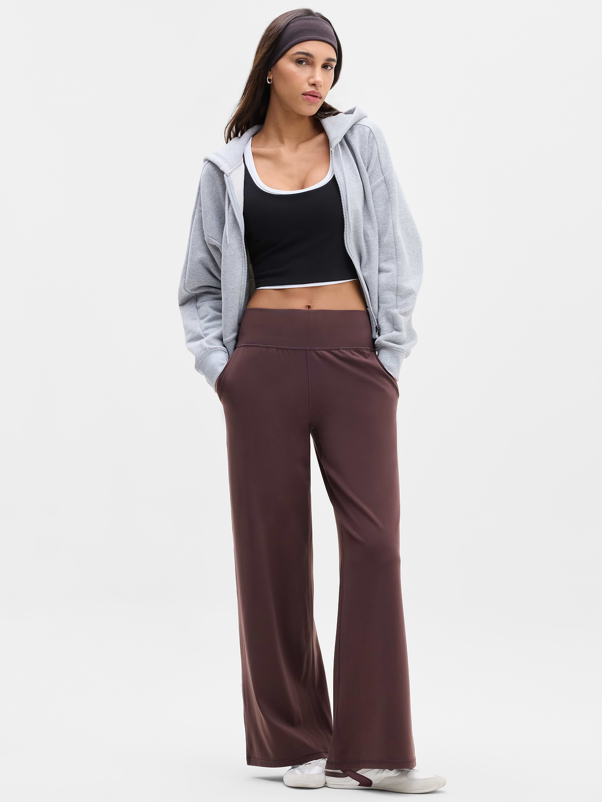 Image 1 of 3, FOR: Yoga or studio practice, FEEL: Powervita fabric is buttery soft with support that feels like a gentle hug, FAVE: Bonded side stash pockets to store your essentials, Made with our customer-favorite, second-skin Powervita fabric, our yoga leggings/pants are designed for your ultimate distraction-free practice, Product #1183445