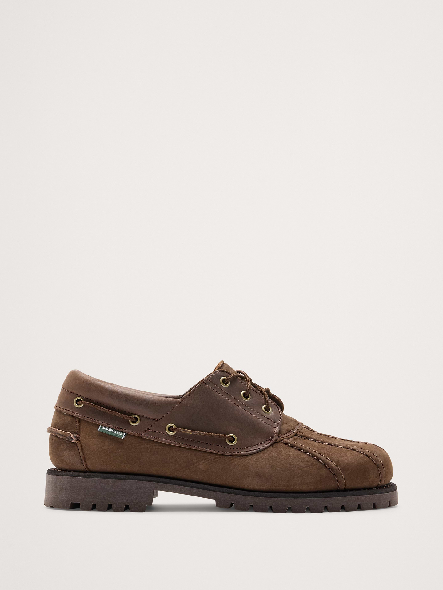 Image 1 of 5, Inspired by the hunting boot, this velvety soft leather shoe features a rounded dome toe and lug sole., Sebago: Handcrafted footwear by expert shoemakers worldwide, Sebago has grown from Maine roots into a global brand built on the finest materials., Leather uppers., Leather lining., Rubber sole., Product #915583