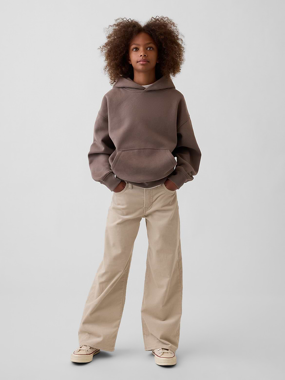 Kids Low Rise Corduroy Stride Wide-Leg Jeans