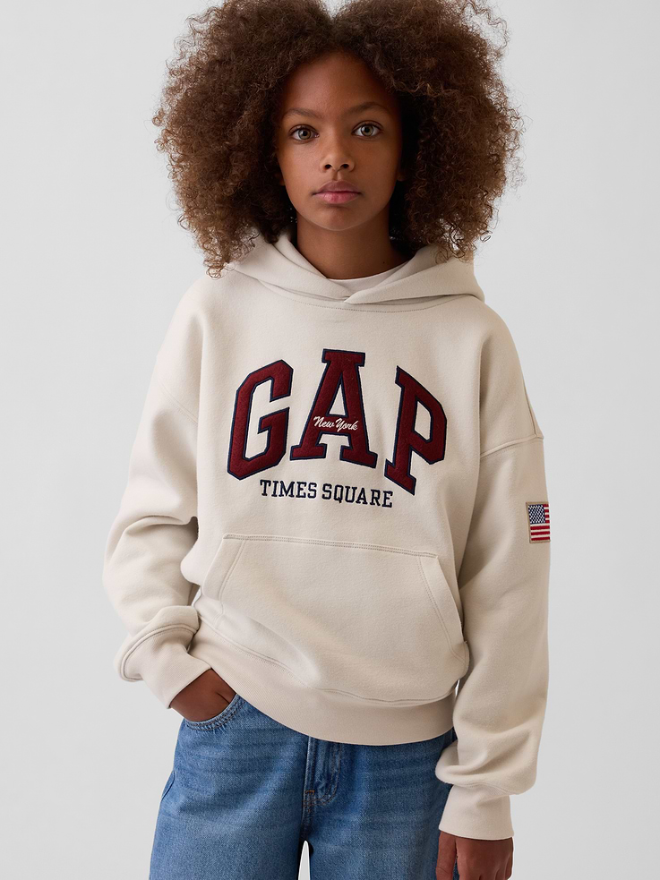 Image 2 of 5, Kids VintageSoft NYC Times Square Logo Hoodie