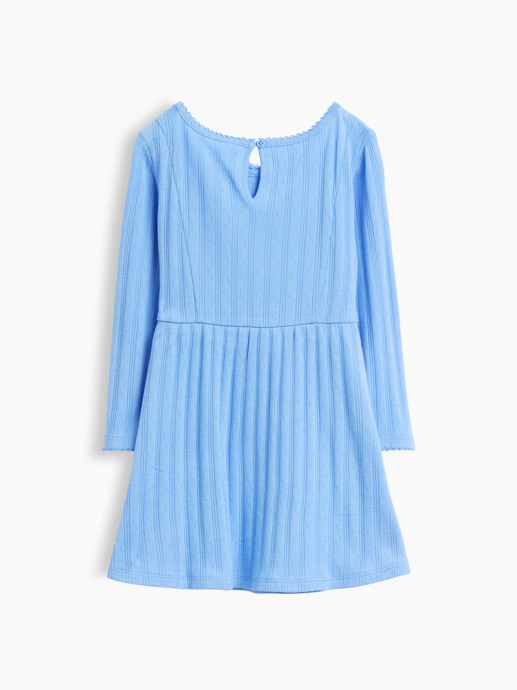 Image 3 de 3, Robe en tricot pointelle côtelé pour Bébé et Tout-petite