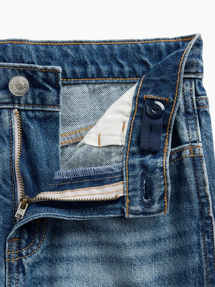 Image 5 of 6, Kids Low Rise Star Baggy Jeans