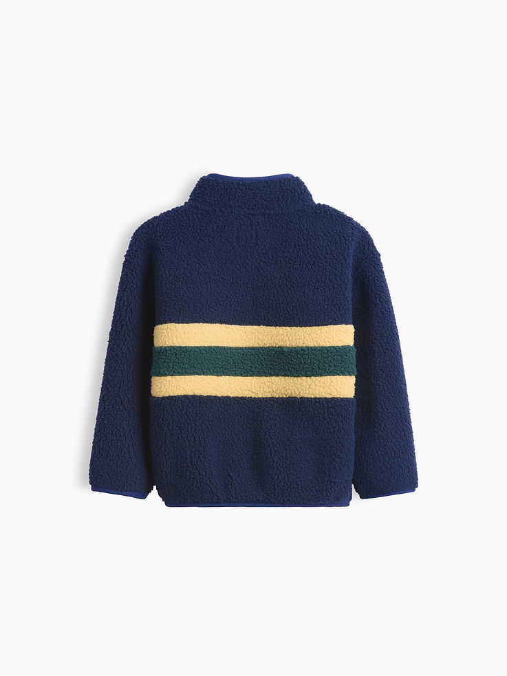 Image 3 of 4, Baby & Toddler Sherpa Quarter-Zip Pullover