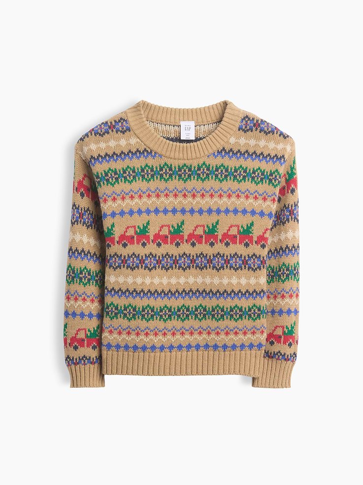 Image 2 of 4, Baby & Toddler Fair Isle Sweater