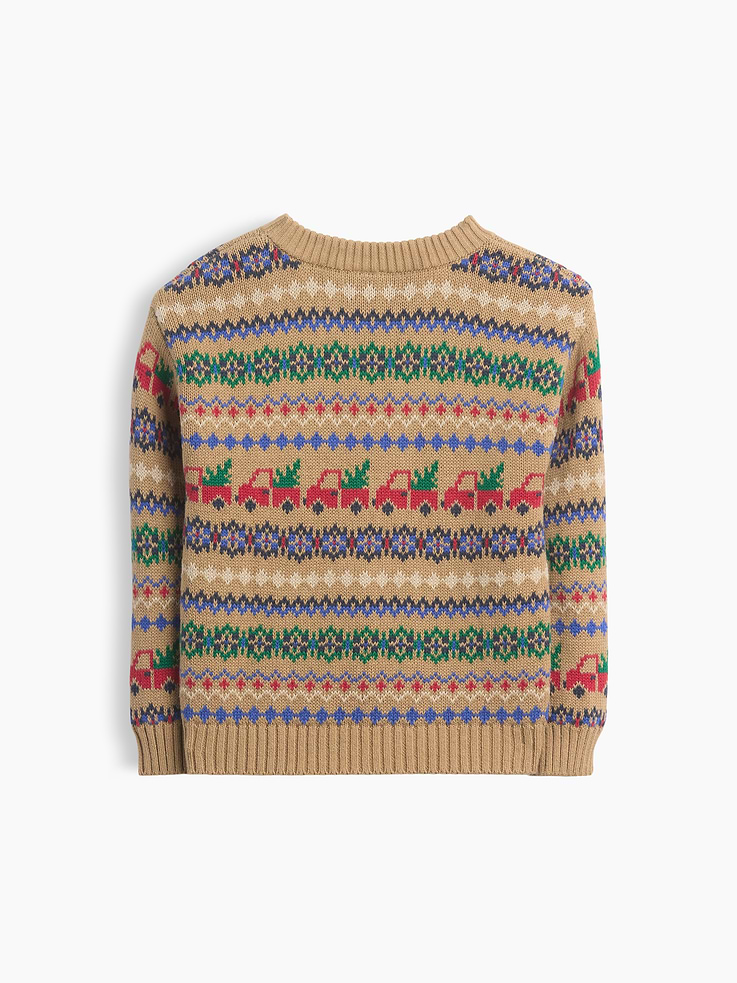 Image 3 of 4, Baby & Toddler Fair Isle Sweater