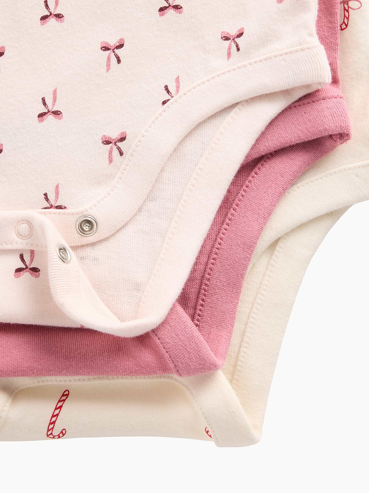 Image 3 of 3, Baby First Favorites Organic Cotton Bodysuit (3-Pack)