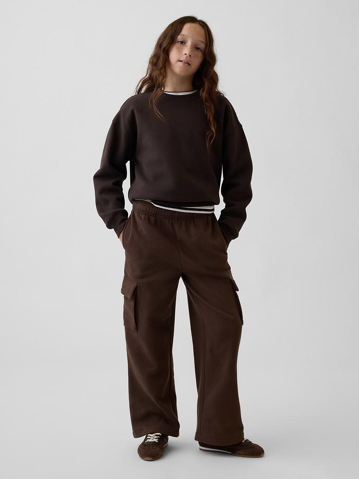 Image 2 of 6, Kids VintageSoft Baggy Cargo Sweatpants