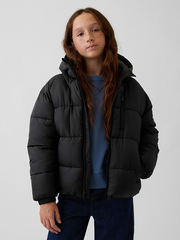 Kids Recycled Heavyweight Puffer Jacket