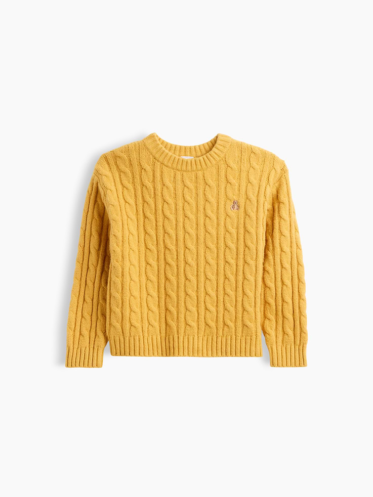 Image 2 of 4, Baby & Toddler CashSoft Cable-Knit Sweater