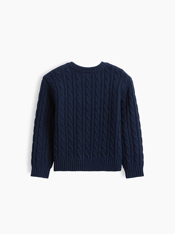 Image 4 of 5, Baby & Toddler CashSoft Cable-Knit Sweater
