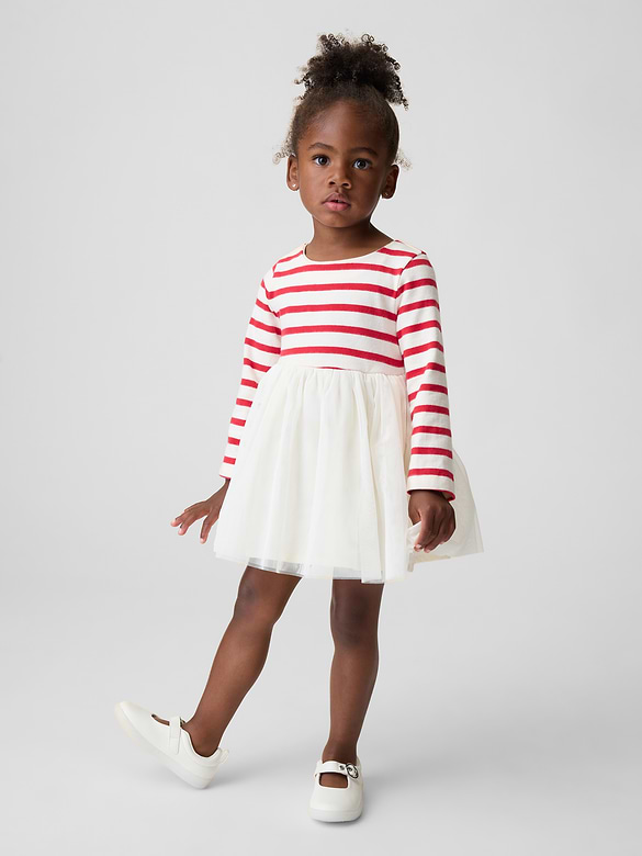 Baby & Toddler Mixed Media Tulle Dress