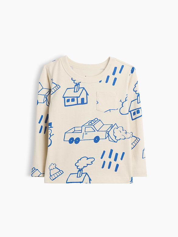 Baby & Toddler Mix & Match Print Pocket T-Shirt
