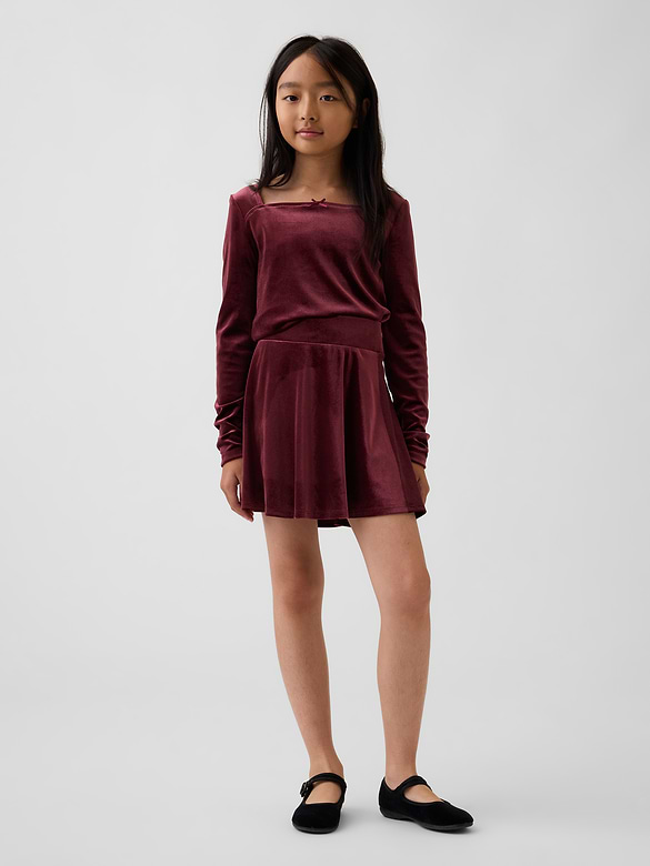 Kids Easy Velour Skirt