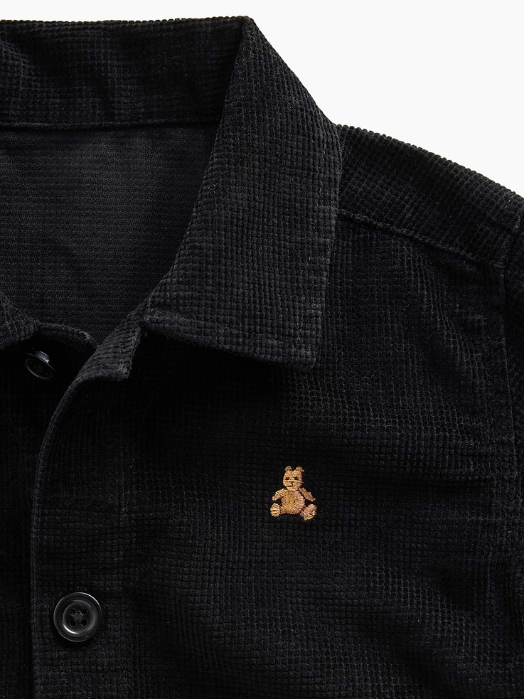 Image 4 of 4, Toddler Waffle Corduroy Overshirt
