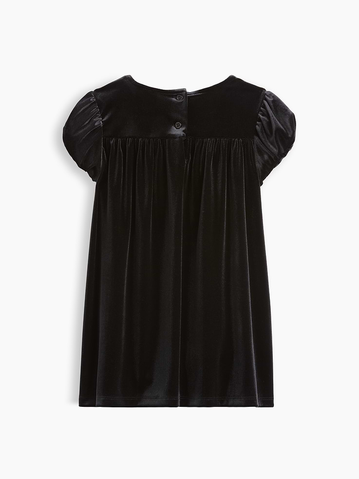 Image 3 of 4, Baby & Toddler Velour Bow Dress