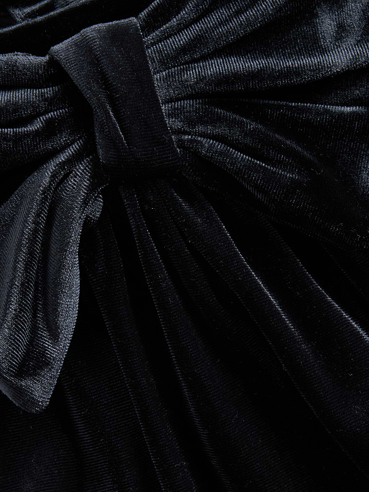 Image 4 of 4, Baby & Toddler Velour Bow Dress
