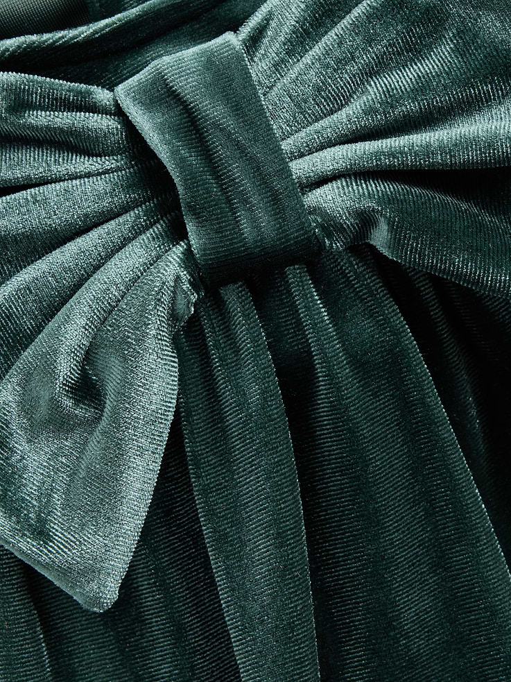Image 4 of 4, Baby & Toddler Velour Bow Dress