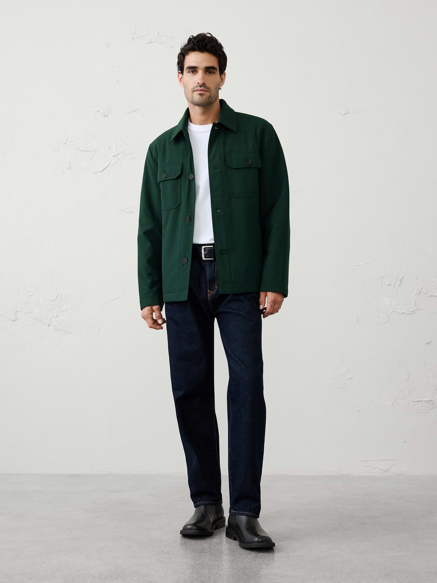 Image 3 of 4, Puff Shirt Jacket