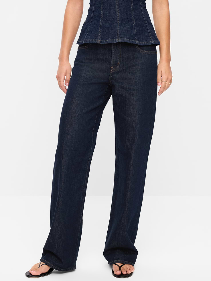 Image 2 of 9, Low-Rise Loose Jeans