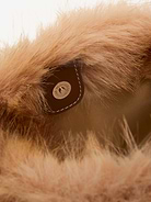 Image 4 of 5, Small Preppy Faux-Fur Bucket Bag