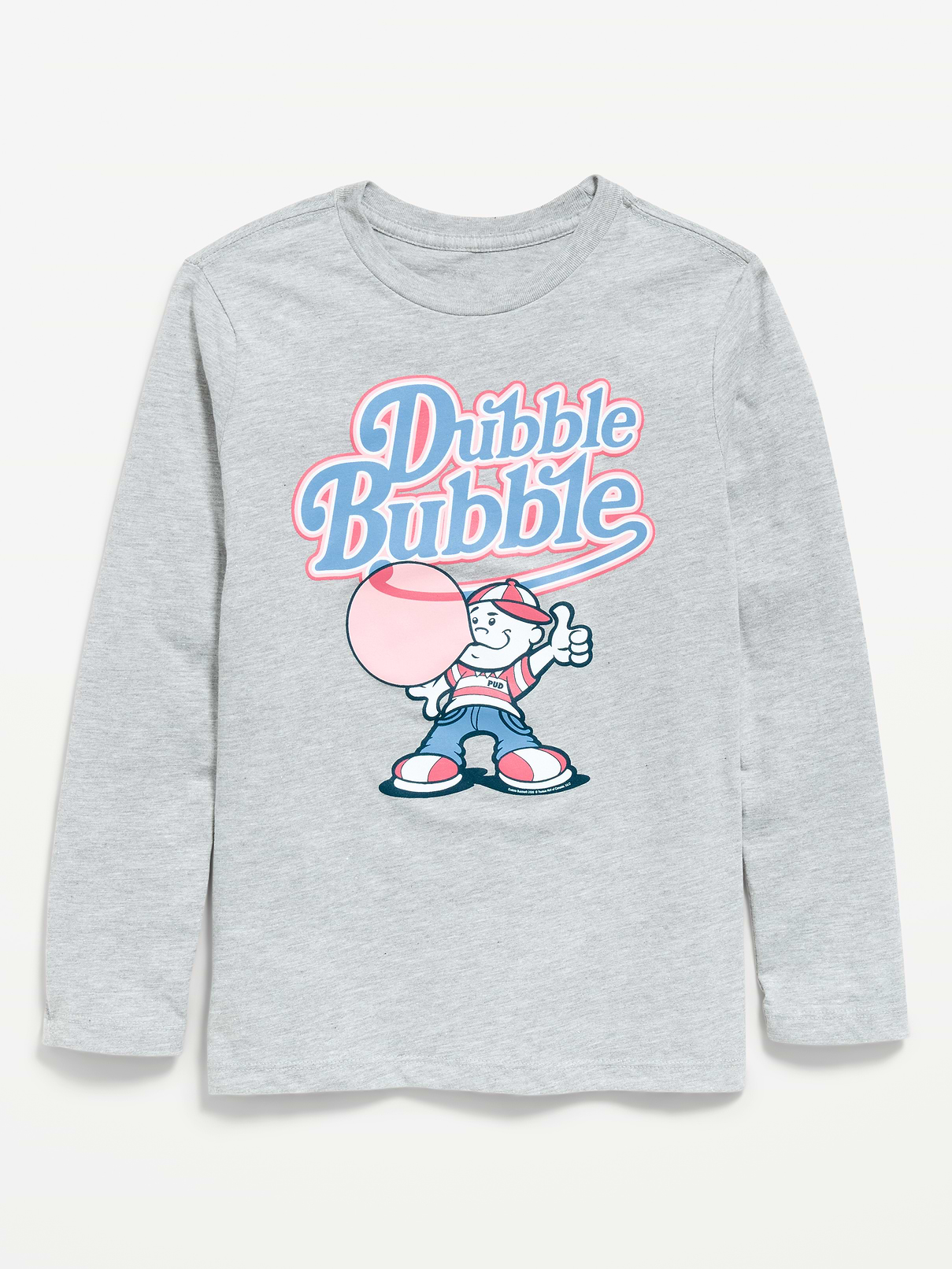 Image 1 of 1, crew neck, long sleeves, licensed graphic, Copyright © 2026 - Dubble Bubble, Product #903942