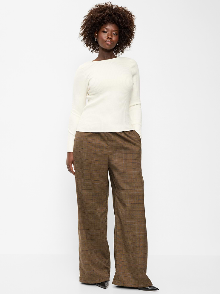 Image 7 of 9, High-Waisted Wide-Leg Trouser