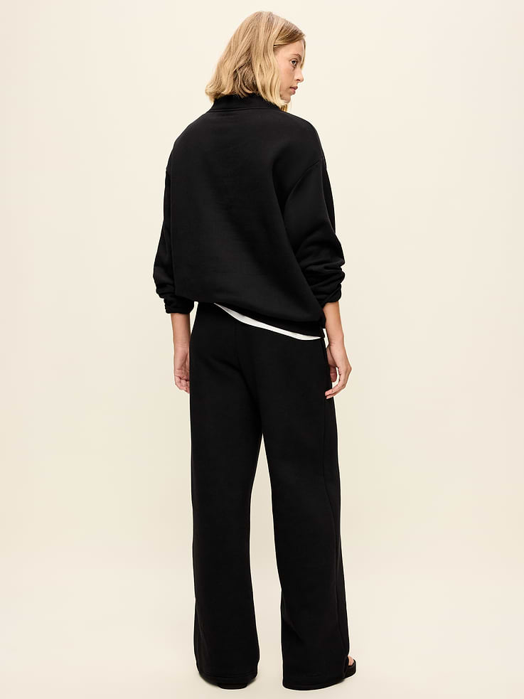 Image 3 of 7, High-Waisted Baseline Fleece Wide-Leg Sweatpants