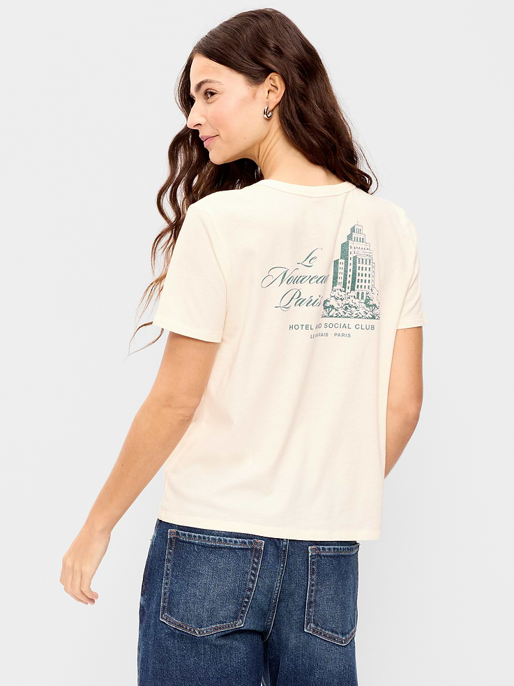 Image 2 of 8, EveryWear Crew-Neck Graphic T-Shirt