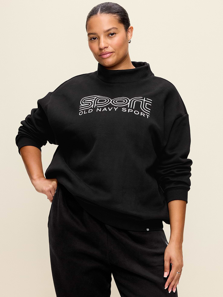 Image 6 of 8, Baseline Fleece Mock-Neck Sweater