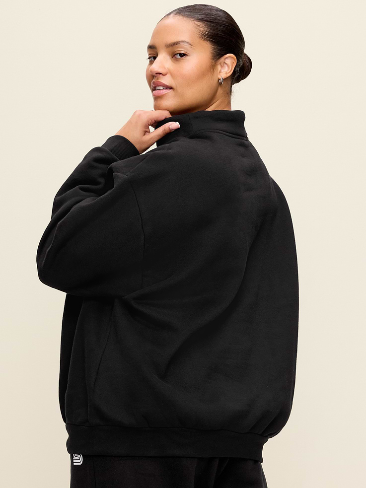 Image 7 of 8, Baseline Fleece Mock-Neck Sweater