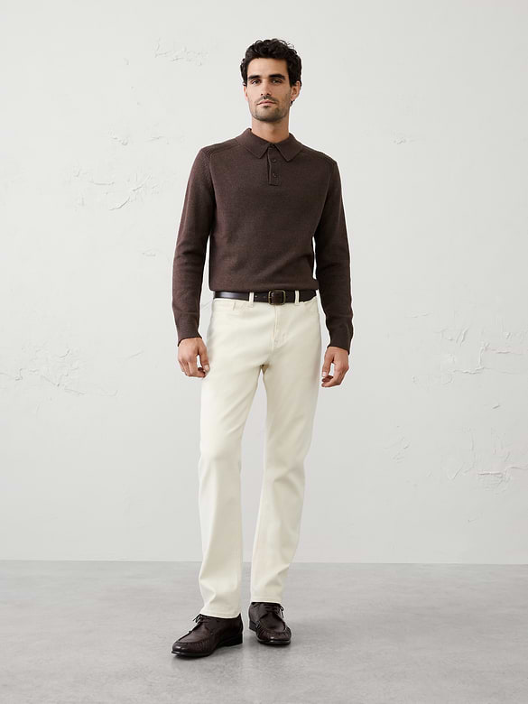 Lofty Textured Sweater Polo