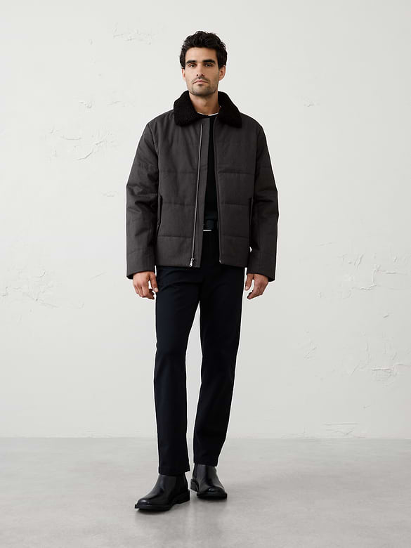Sherpa Collar Puffer Jacket