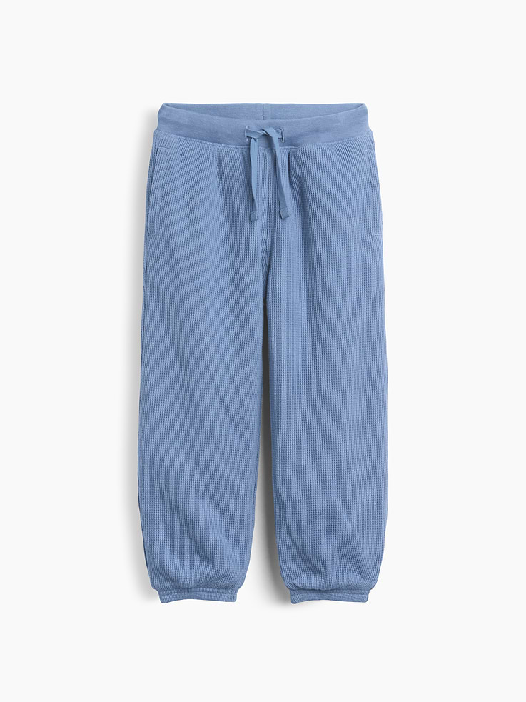Image 2 of 4, Baby & Toddler Sherpa-Lined Waffle Joggers