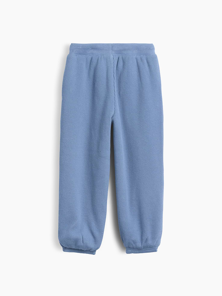 Image 3 of 4, Baby & Toddler Sherpa-Lined Waffle Joggers
