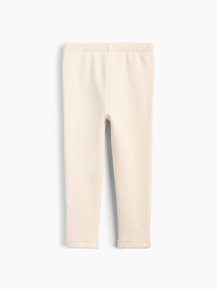Image 3 of 4, Baby & Toddler Sherpa-Lined Pintuck Leggings
