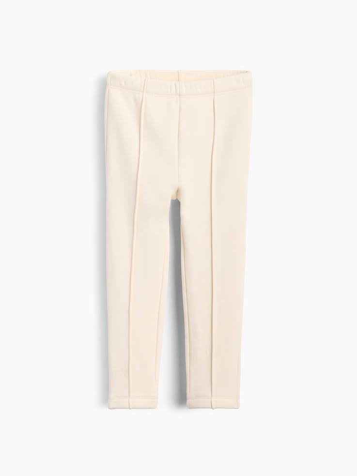 Image 2 of 4, Baby & Toddler Sherpa-Lined Pintuck Leggings