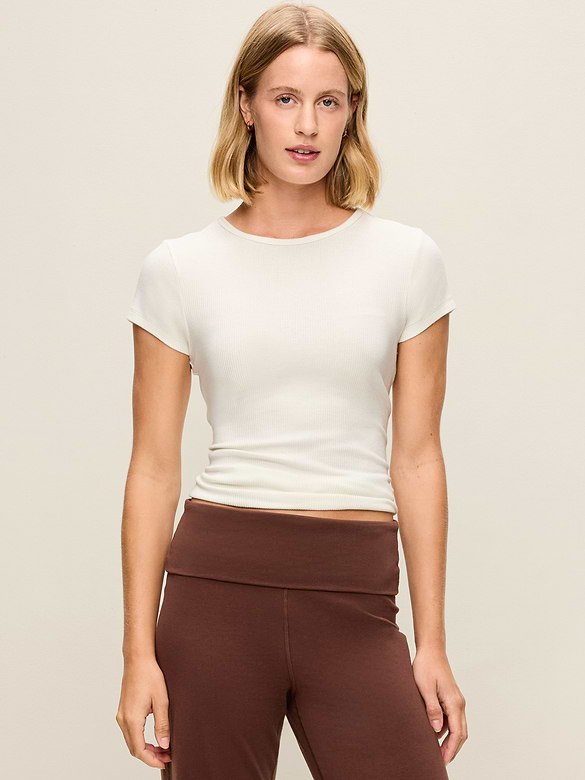 CloudLite Crew-Neck Ribbed T-Shirt