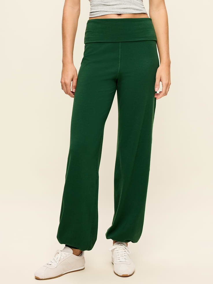 Image 1 of 10, fold-over waistband, breathable, cinched elastic leg openings, Product #903719