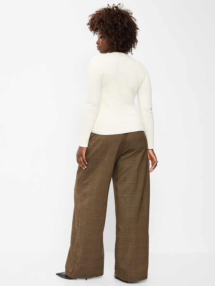 Image 8 of 9, High-Waisted Wide-Leg Trouser