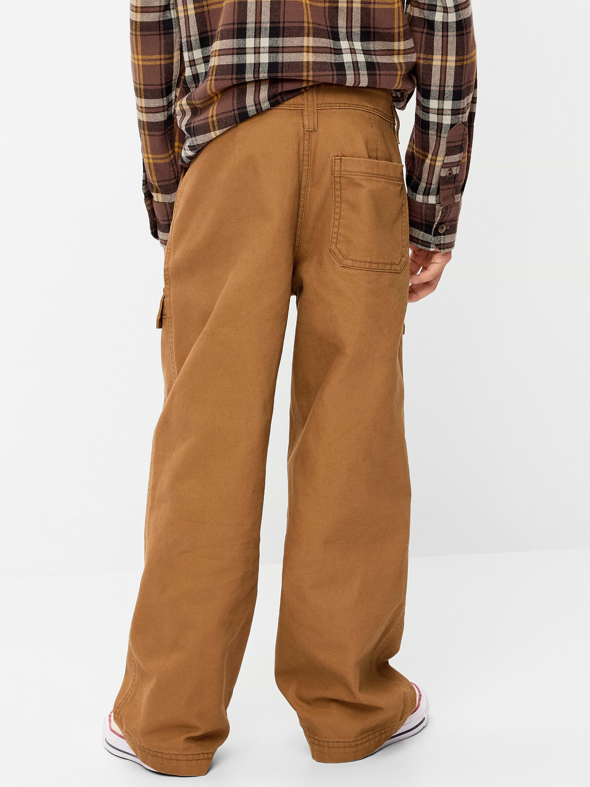 Image 2 of 4, Baggy Cargo Canvas Pants for Boys