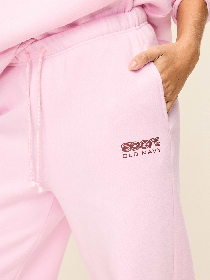 Image 5 of 7, Mid-Rise Baseline Fleece Wide-Leg Sweatpants