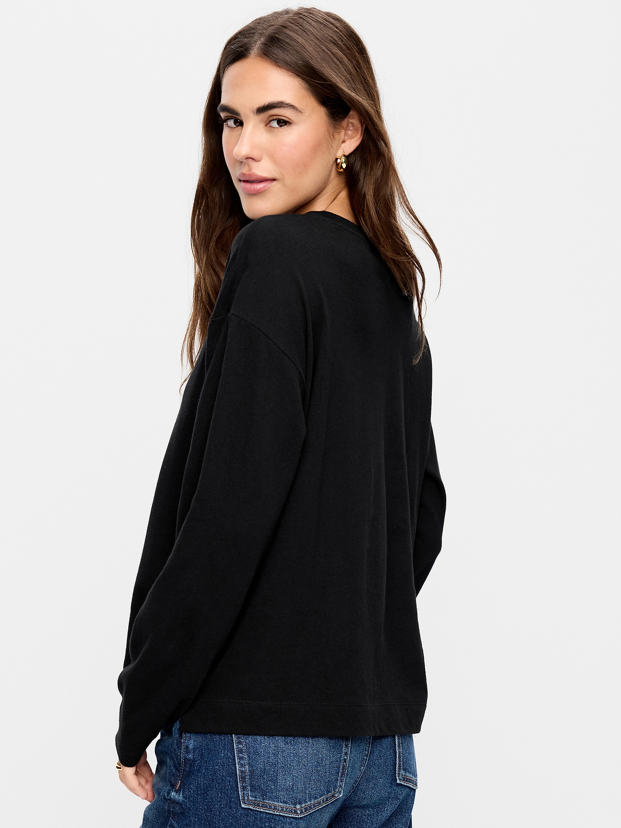 Vintage Long-Sleeve Crew-Neck T-Shirt | Old Navy