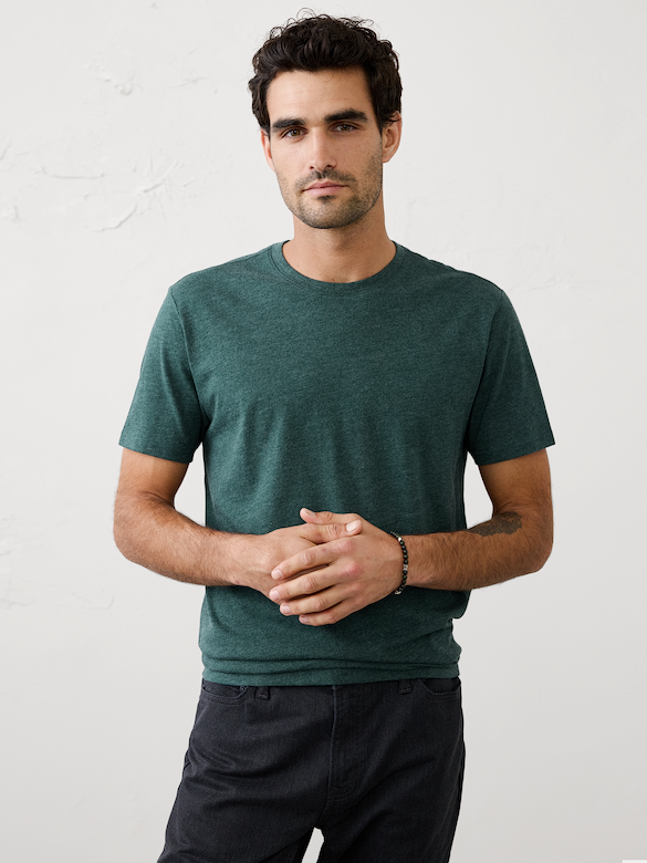 Standard-Fit Premium Wash Crew-Neck T-Shirt