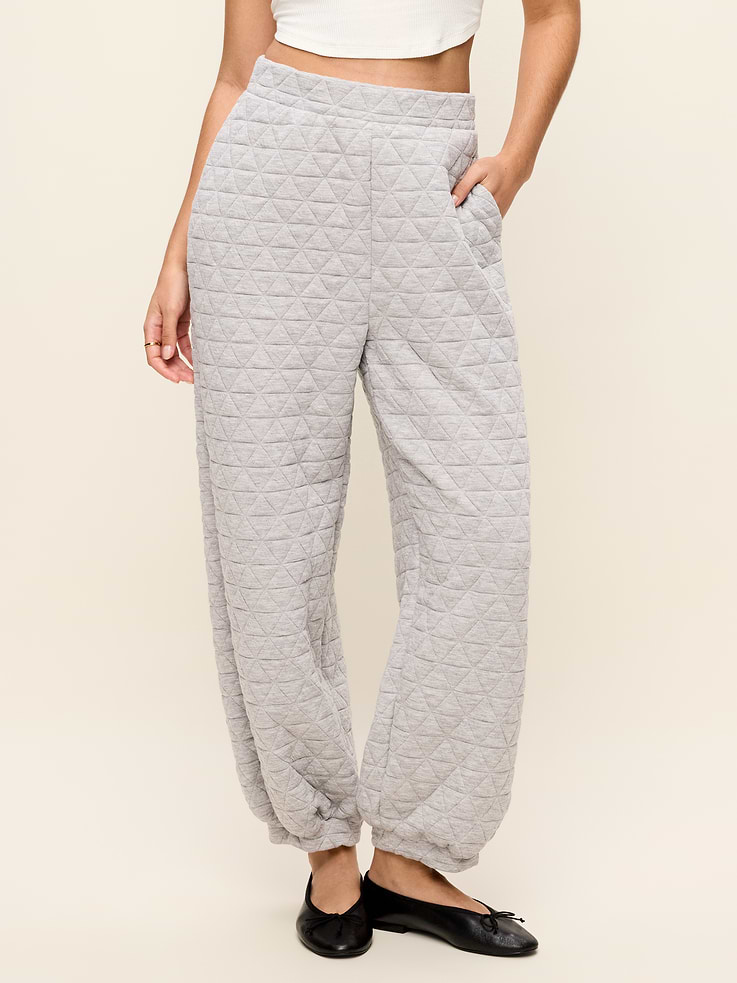 Image 5 of 8, Quilted Bounce Fleece Sweatpants
