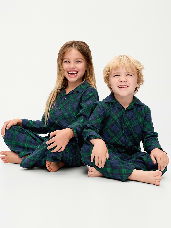 Unisex Flannel Pajama Set for Toddler