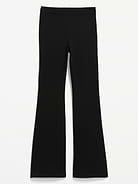 Image 2 of 2, Fleece-Lined High-Waisted Flare Leggings